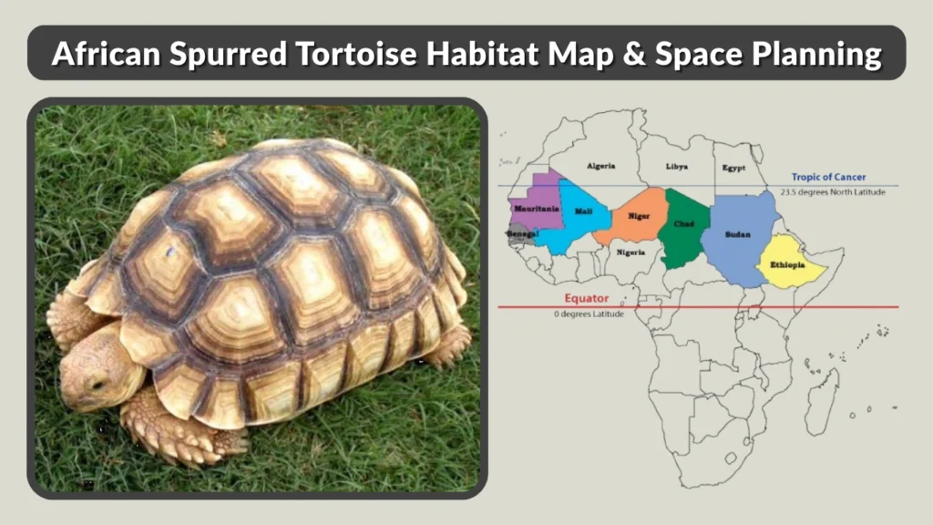 African Spurred Tortoise Habitat Map & Space Planning