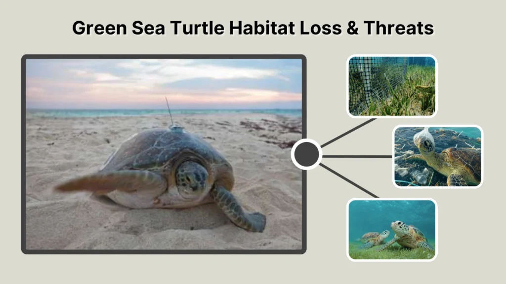 Green Sea Turtle Habitat Loss & Threats