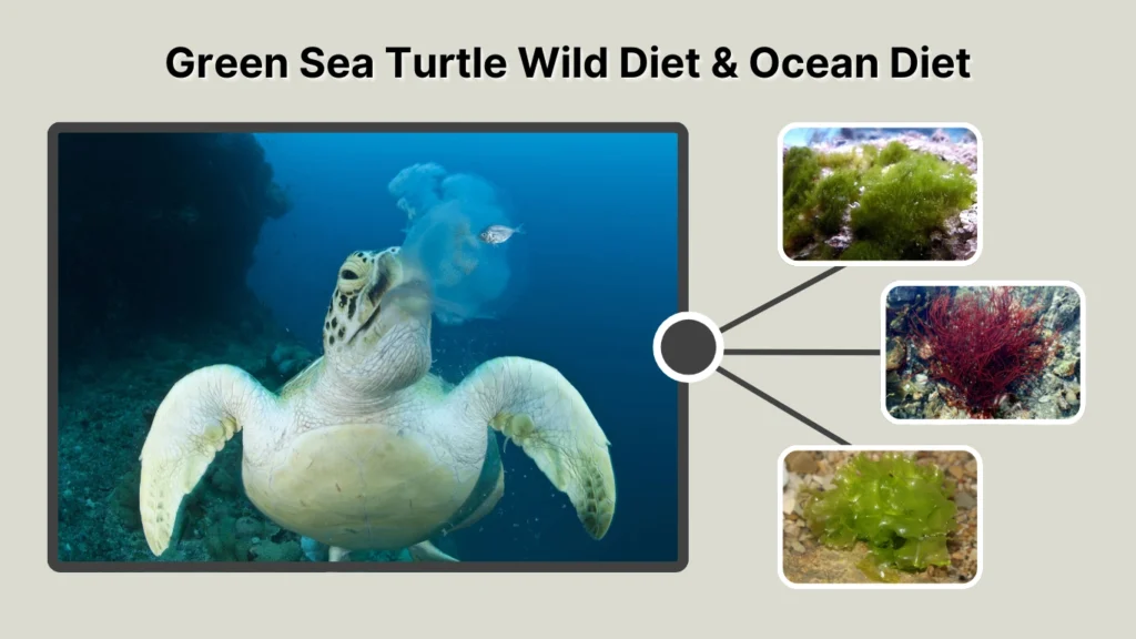 Green Sea Turtle Wild Diet & Ocean Diet