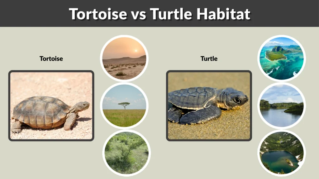 Tortoise vs Turtle Habitat