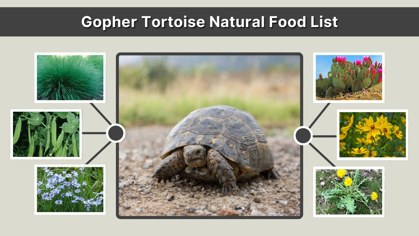 Gopher Tortoise Natural Food List ( 15 Safe & Natural Diet Guide)