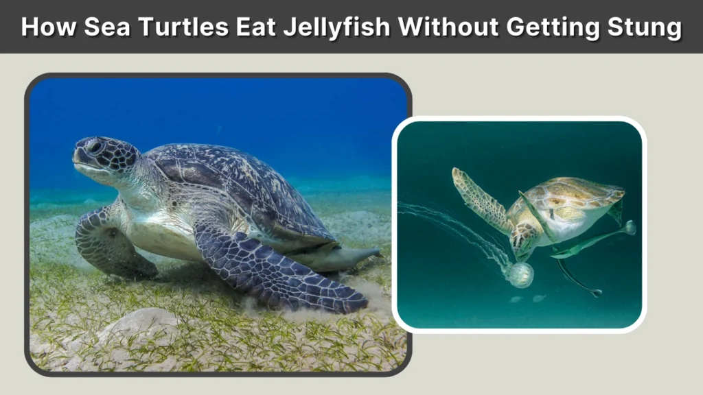 How Sea Turtles Eat Jellyfish Without Getting Stung