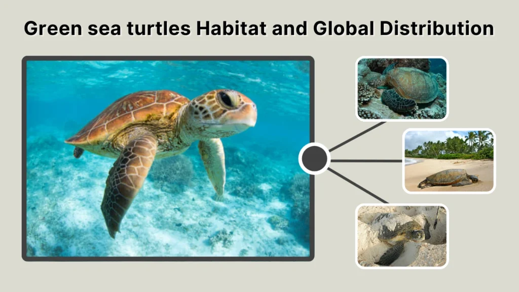 Green sea turtles Habitat and Global Distribution