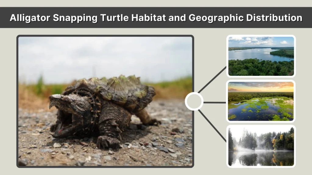 Alligator Snapping Turtle Habitat and Geographic Distribution