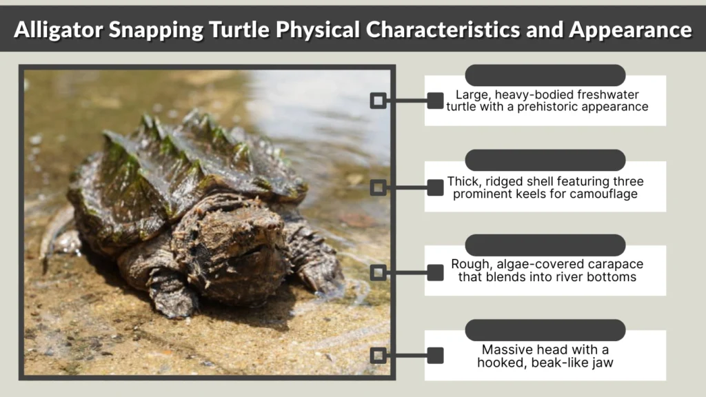 Alligator Snapping Turtle Physical Characteristics and Appearance