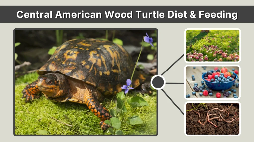 Central American Wood Turtle Diet & Feeding