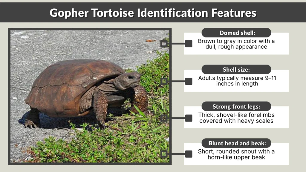 Gopher Tortoise Identification Features