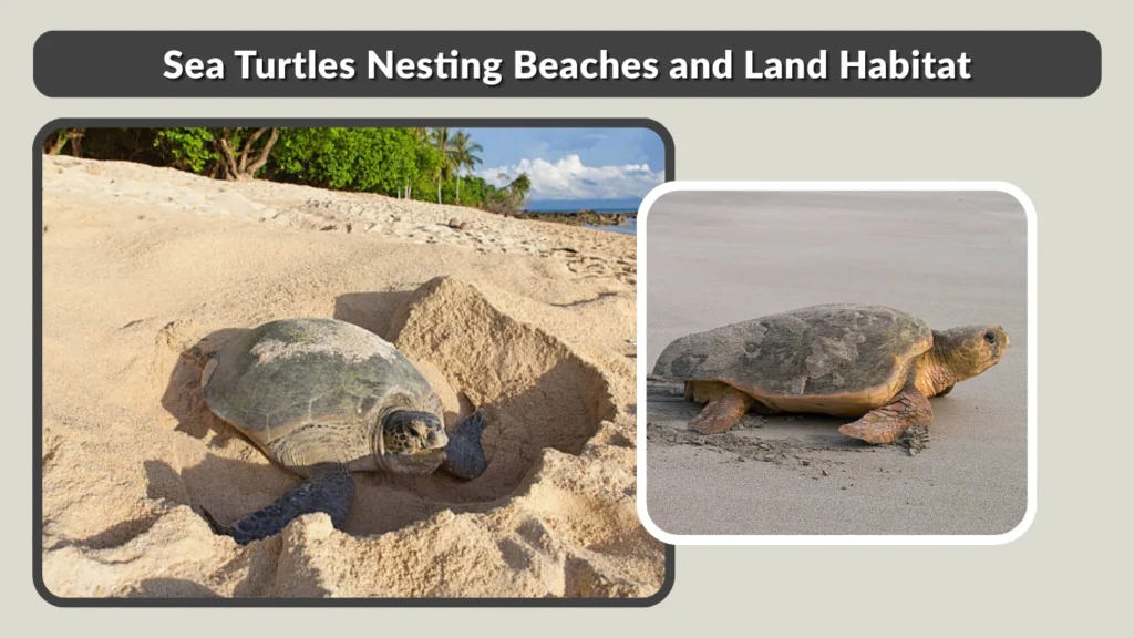 Sea Turtles Nesting Beaches and Land Habitat
