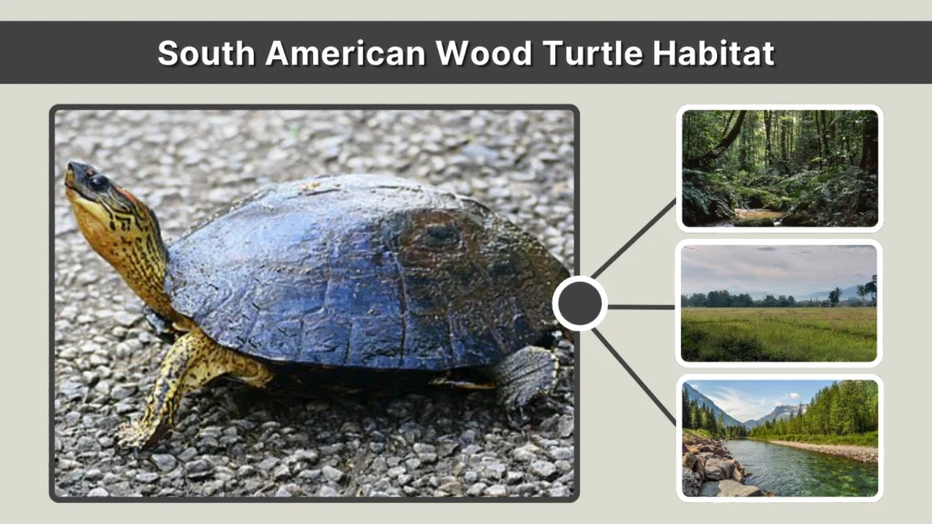 South American Wood Turtle Habitat