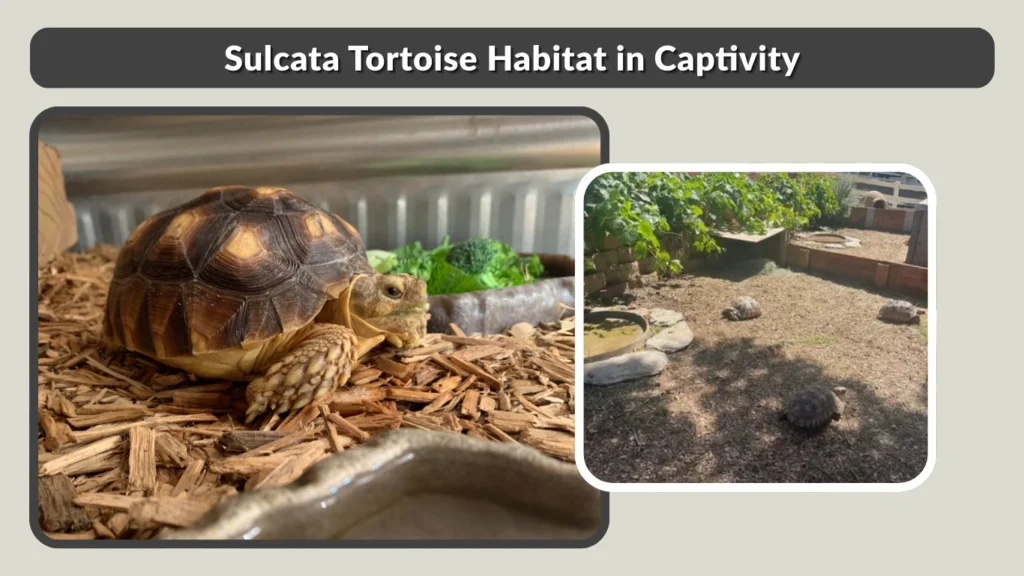 Sulcata Tortoise Habitat in Captivity