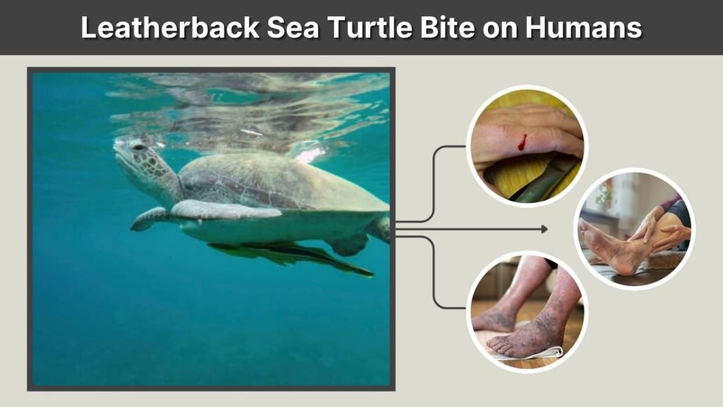 Leatherback Sea Turtle Bite on Humans