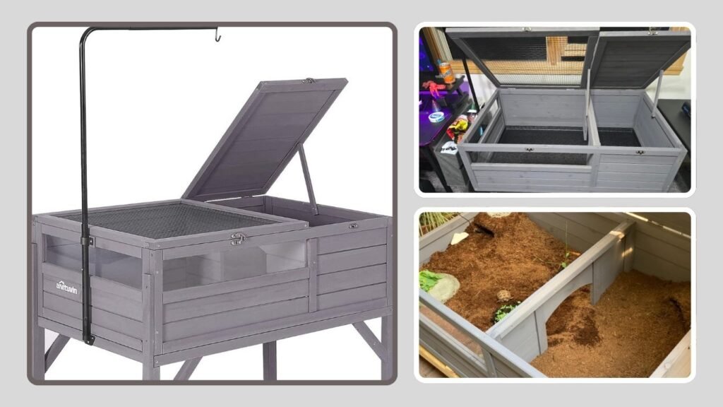 1. Aivituvin Wooden Tortoise Habitat Enclosure