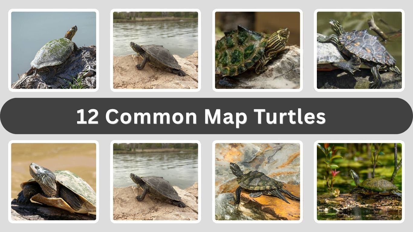 12 Common Map Turtles: Species, Names and Identification
