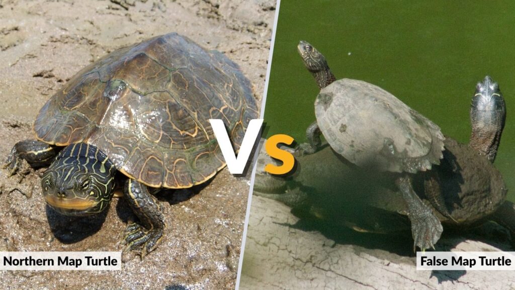 Northern Map Turtle vs False Map Turtle