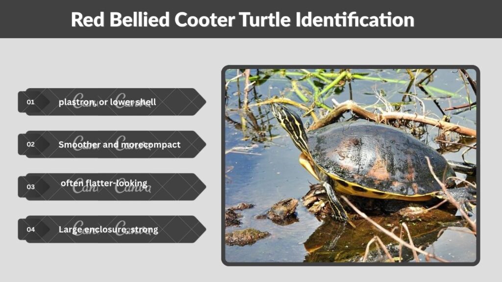 Red Bellied Cooter Turtle Identification