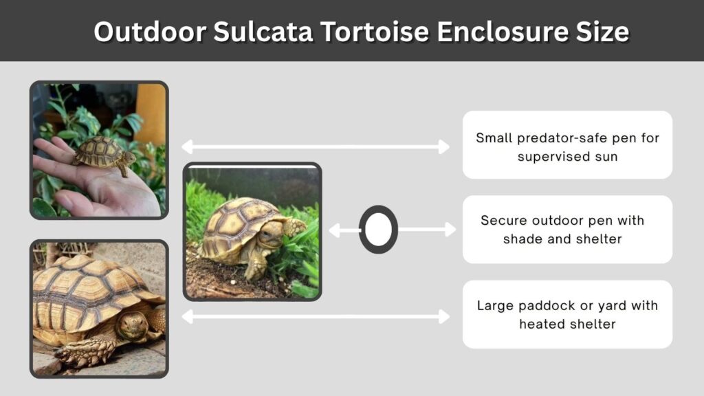 Outdoor Sulcata Tortoise Enclosure Size