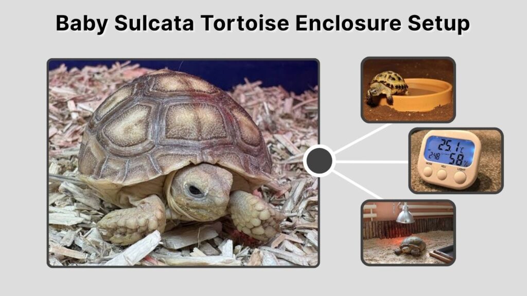 Baby Sulcata Tortoise Enclosure Setup