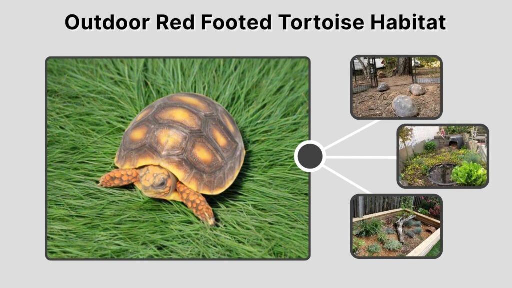 Outdoor Red Footed Tortoise Habitat